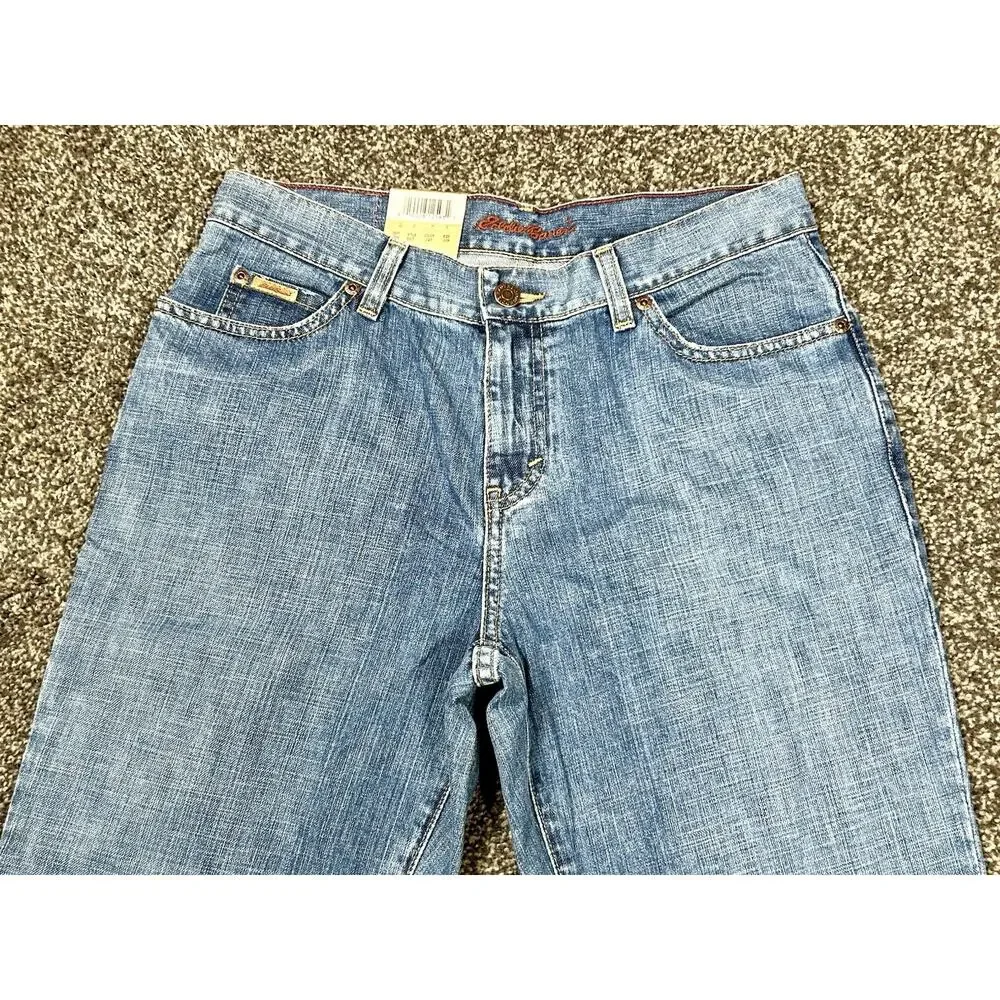 Brand New Eddie Bauer Boot Cut Jeans 100% Baumwolle Style 5117 Women's Size 8 - Picture 3 of 15
